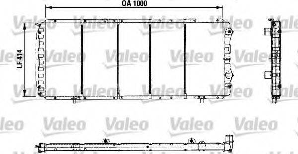 VALEO RC107 Радіатор, охолодження двигуна