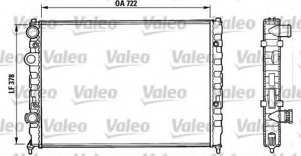 VALEO TA886 Радіатор, охолодження двигуна