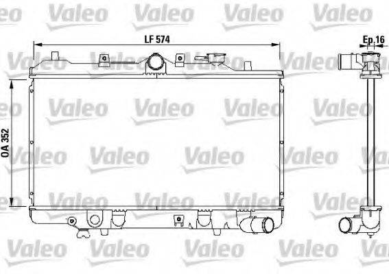 NPS M156A04 Радіатор, охолодження двигуна