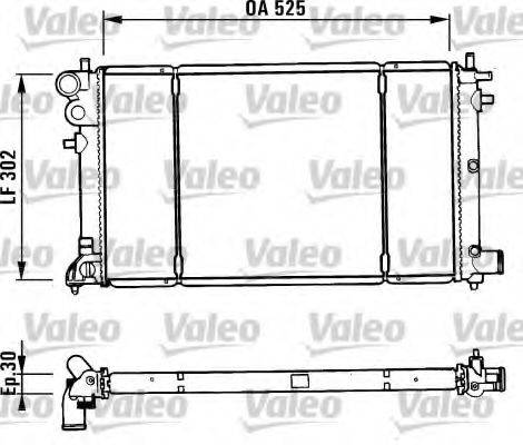 VALEO RC1042 Радіатор, охолодження двигуна