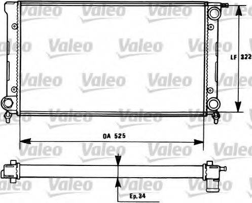 VALEO TH245 Радіатор, охолодження двигуна