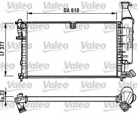 VALEO TH174 Радіатор, охолодження двигуна