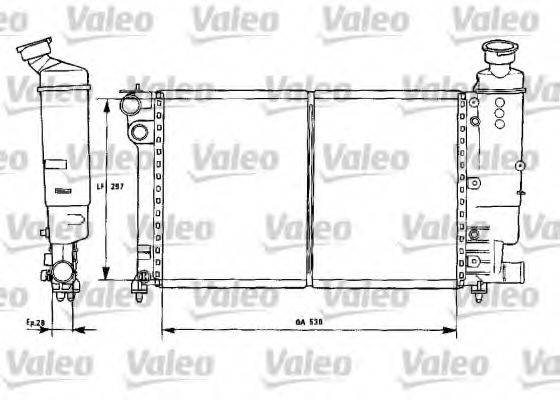 VALEO 731301 Радіатор, охолодження двигуна