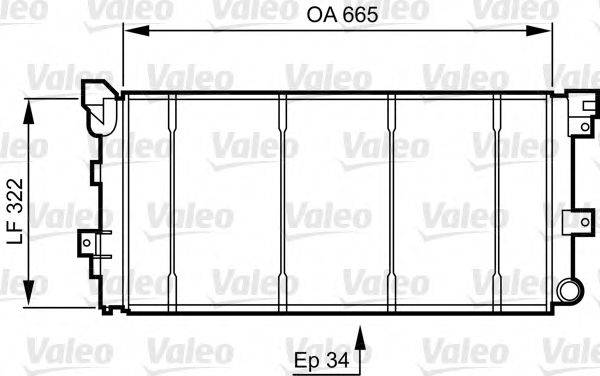 VALEO RC1003 Радіатор, охолодження двигуна
