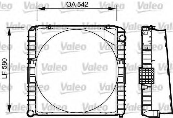 VALEO TC132 Радіатор, охолодження двигуна