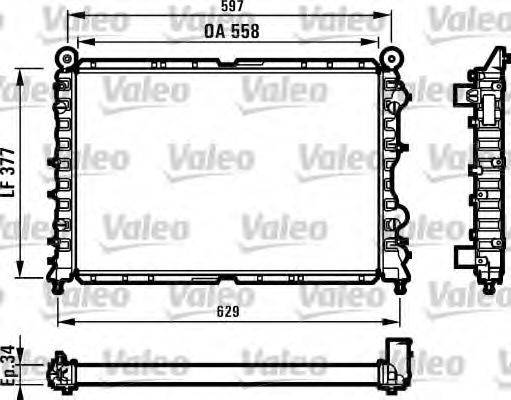 VALEO 731561 Радіатор, охолодження двигуна