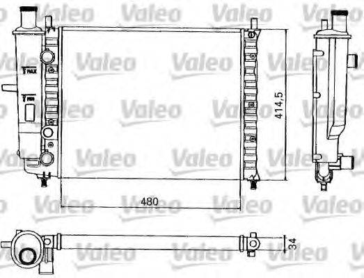 VALEO RM170 Радіатор, охолодження двигуна