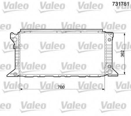 FORD 7242484 Радіатор, охолодження двигуна