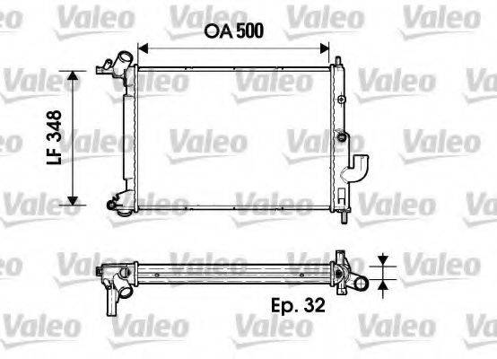 VAUXHALL 52464649 Радіатор, охолодження двигуна