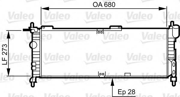 VAUXHALL 1300152 Радіатор, охолодження двигуна