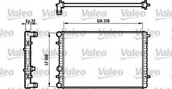 VALEO 732112 Радіатор, охолодження двигуна