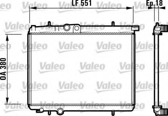VALEO 732306 Радіатор, охолодження двигуна