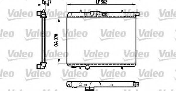 VALEO RA1102 Радіатор, охолодження двигуна