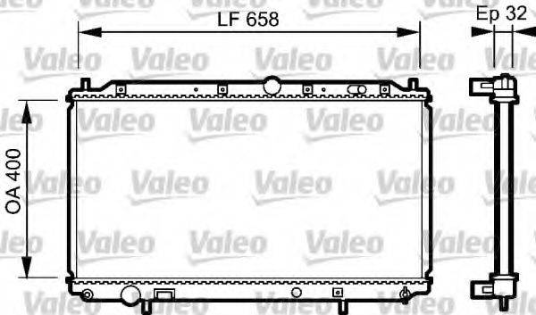 VALEO 732526 Радіатор, охолодження двигуна