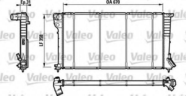 VALEO RC1010 Радіатор, охолодження двигуна