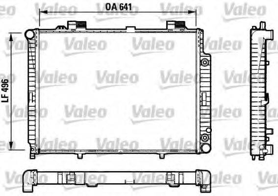 VALEO 732601 Радіатор, охолодження двигуна