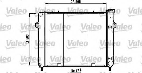 VALEO 732714 Радіатор, охолодження двигуна