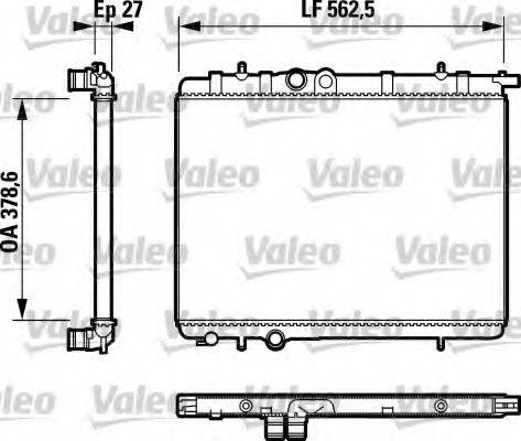 VALEO 732744 Радіатор, охолодження двигуна