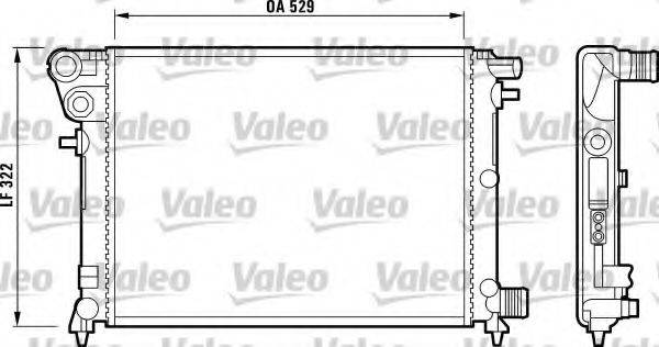 VALEO RA1203 Радіатор, охолодження двигуна