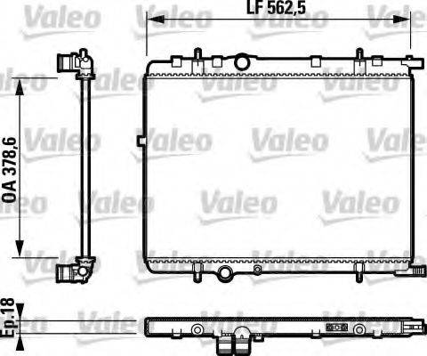 VALEO RA1208 Радіатор, охолодження двигуна