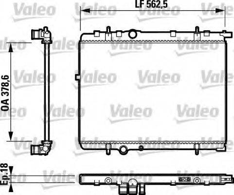 VALEO RA1209 Радіатор, охолодження двигуна