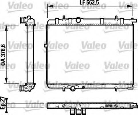 VALEO RA1211 Радіатор, охолодження двигуна