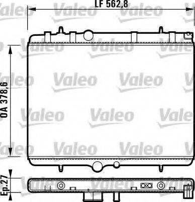 VALEO RA1212 Радіатор, охолодження двигуна