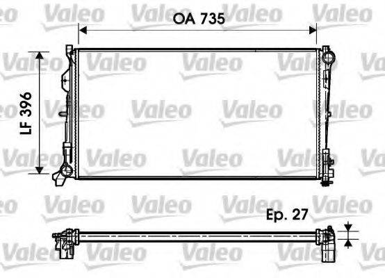 VALEO 232956 Радіатор, охолодження двигуна