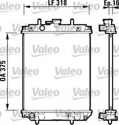 DAIHATSU 16400-97202-000 Радіатор, охолодження двигуна