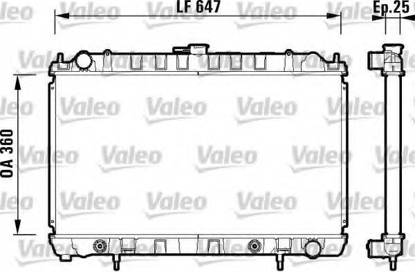 NISSAN 21460-69F00 Радіатор, охолодження двигуна