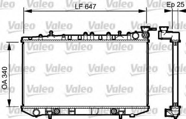VALEO 734152 Радіатор, охолодження двигуна