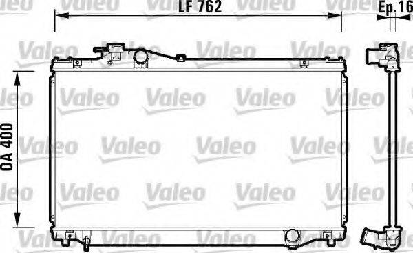 TOYOTA 16400-46290 Радіатор, охолодження двигуна