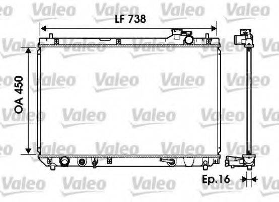 TOYOTA 16400-28230 Радіатор, охолодження двигуна