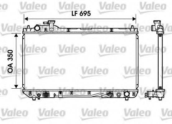 NPS T156A156 Радіатор, охолодження двигуна