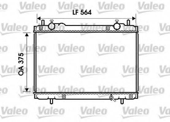 VALEO 734223 Радіатор, охолодження двигуна