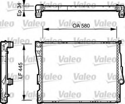 VALEO 734275 Радіатор, охолодження двигуна