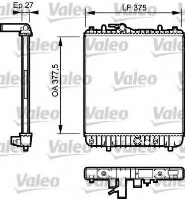 VAUXHALL 4707764 Радіатор, охолодження двигуна