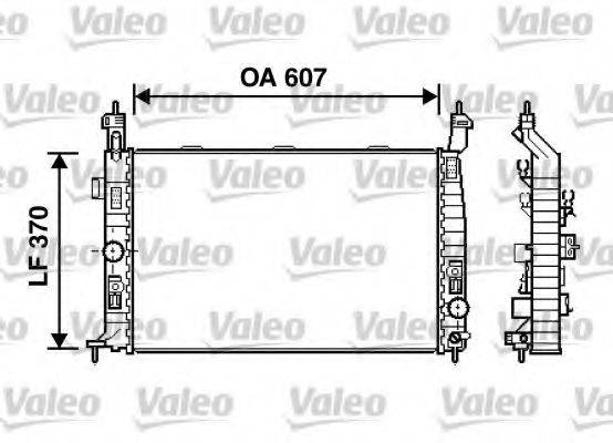 VAUXHALL 1300254 Радіатор, охолодження двигуна
