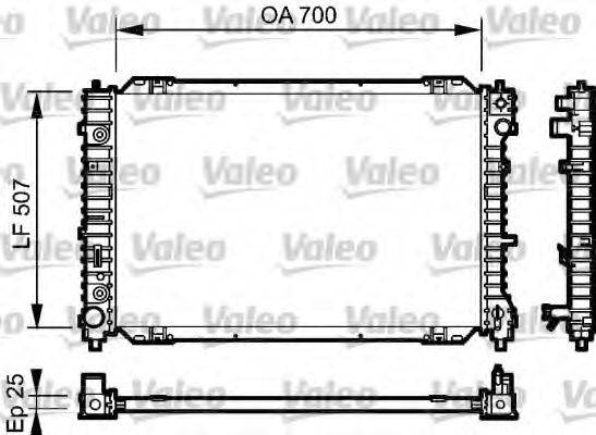 MAZDA 4106727 Радіатор, охолодження двигуна