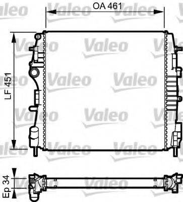 RENAULT 8200384071 Радіатор, охолодження двигуна