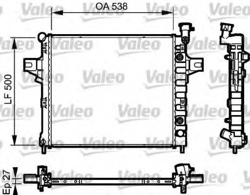 JEEP 52079883AD Радіатор, охолодження двигуна