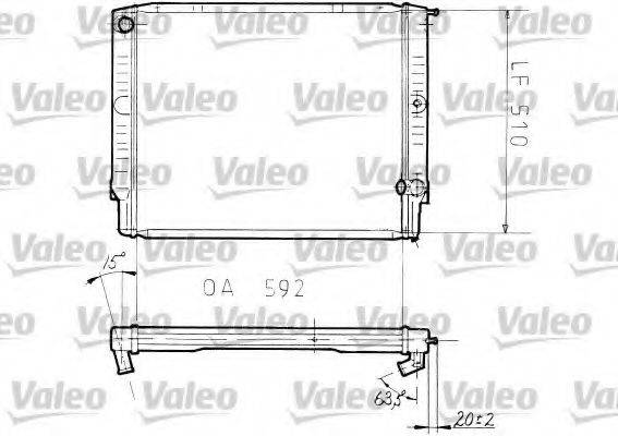 VALEO 810961 Радіатор, охолодження двигуна