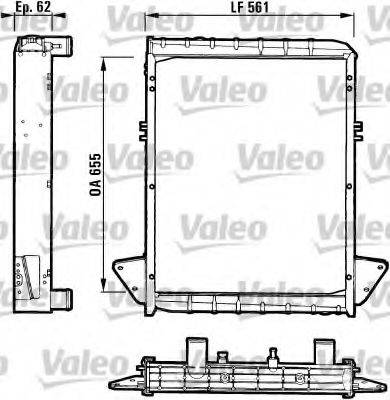 VALEO TC119 Радіатор, охолодження двигуна