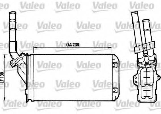 VALEO T219 Теплообмінник, опалення салону