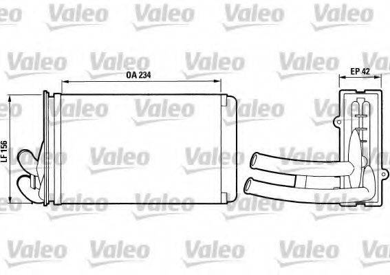 VALEO T188 Теплообмінник, опалення салону