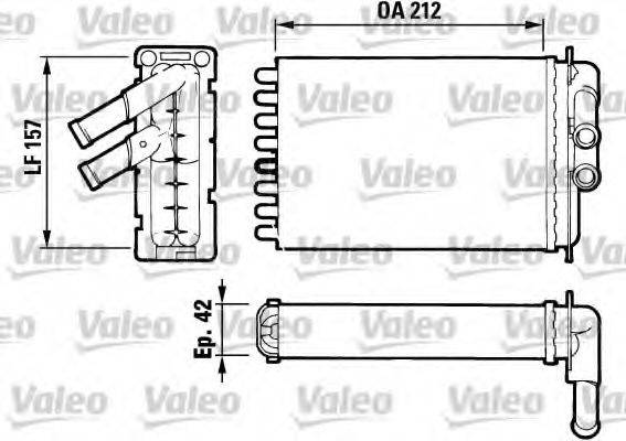 VALEO T209 Теплообмінник, опалення салону