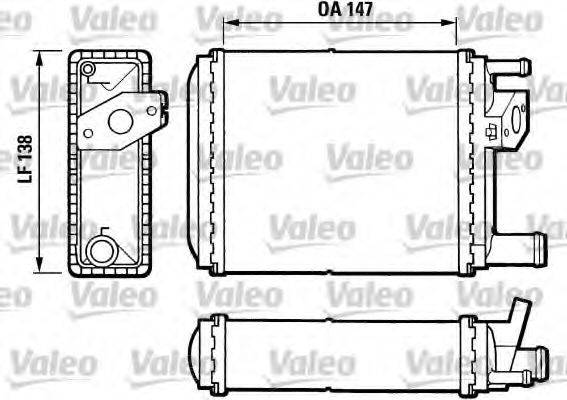 RENAULT 7701034539 Теплообмінник, опалення салону