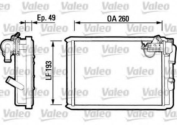 IVECO 93156374 Теплообмінник, опалення салону