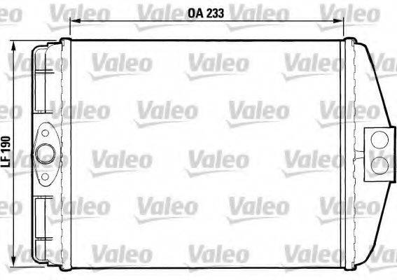 VALEO T301 Теплообмінник, опалення салону