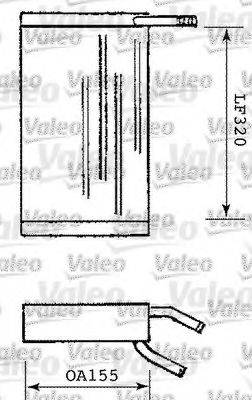 VALEO 812101 Теплообмінник, опалення салону